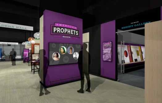 1_rendering-of-the-new-american-prophets-exhibit-at-the-american-writers-museum_credit-amaze-design